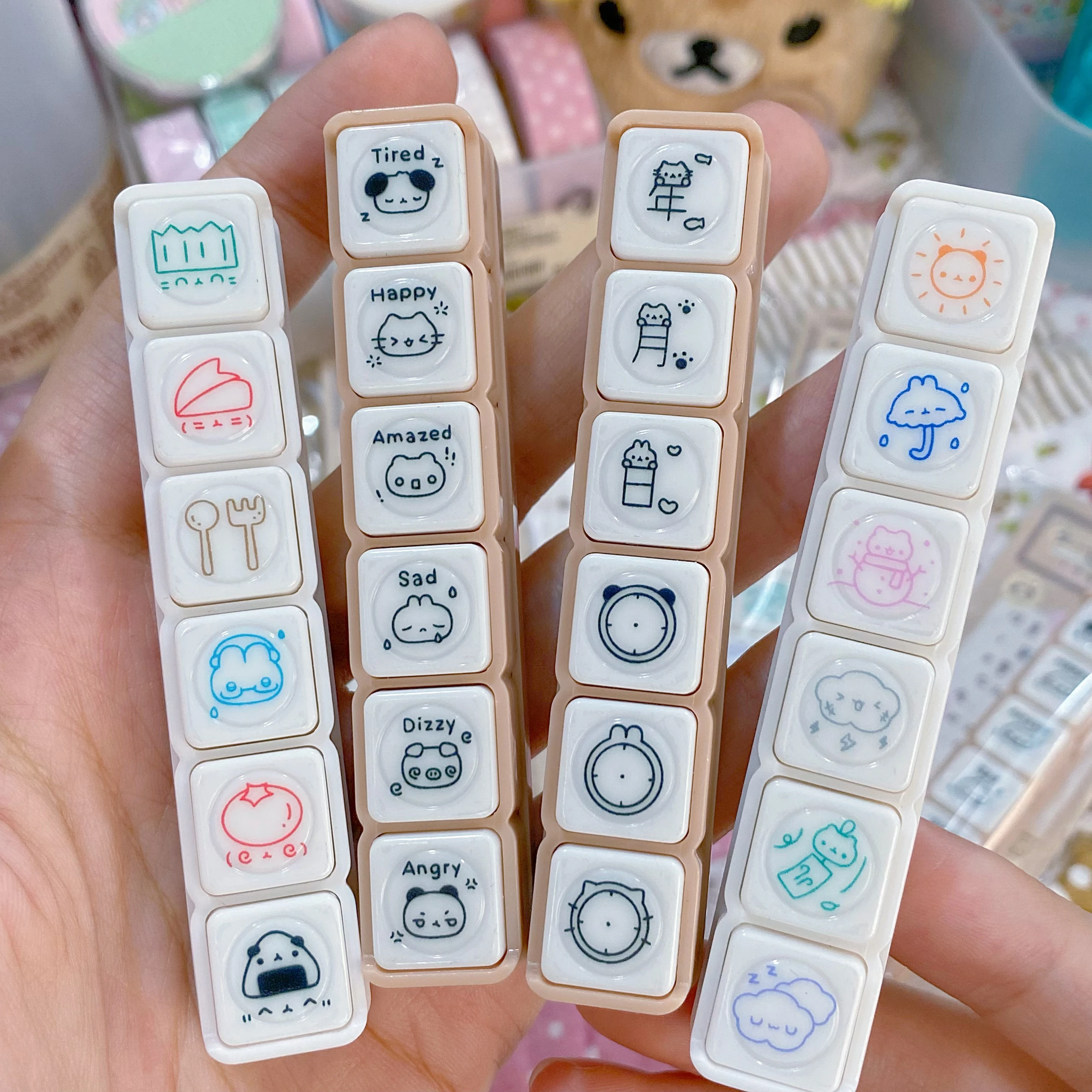 WAKAWAKA 스크랩북 용 장식 우표 Kawaii 우표 저널 플래너 예술 용 문구 Diy... - 4
