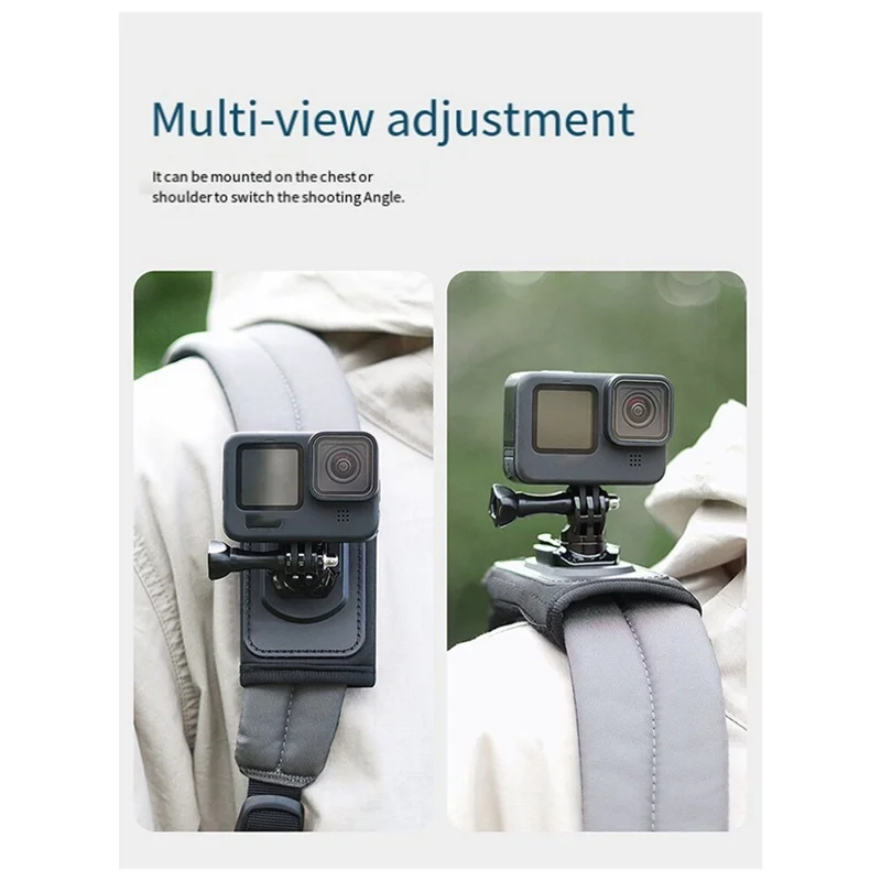 Rotation Backpack Clip Camera Backpack Shoulder Strap For Gopro/Yi Halo/SARGO/DJI/Insta360 Action Camera Accessories