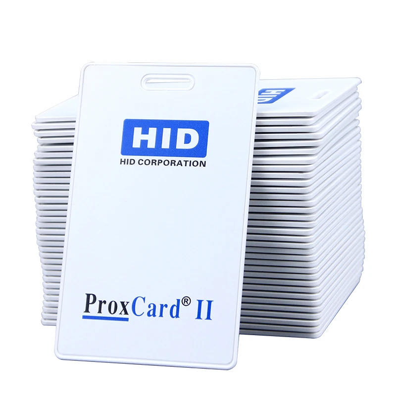 Carte HID faible mort ProxCard II, carte de contrôle d'accès à proximité 125, WG26 Bit, détection intelligente, carte mince 1326, 1386 KHz