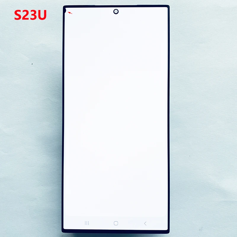 SUPER AMOLED 85% New Glass Frame Working well For Samsung  S23 Ultra 5G G918U G918W LCD Display Touch Screen  Assembly With Dot