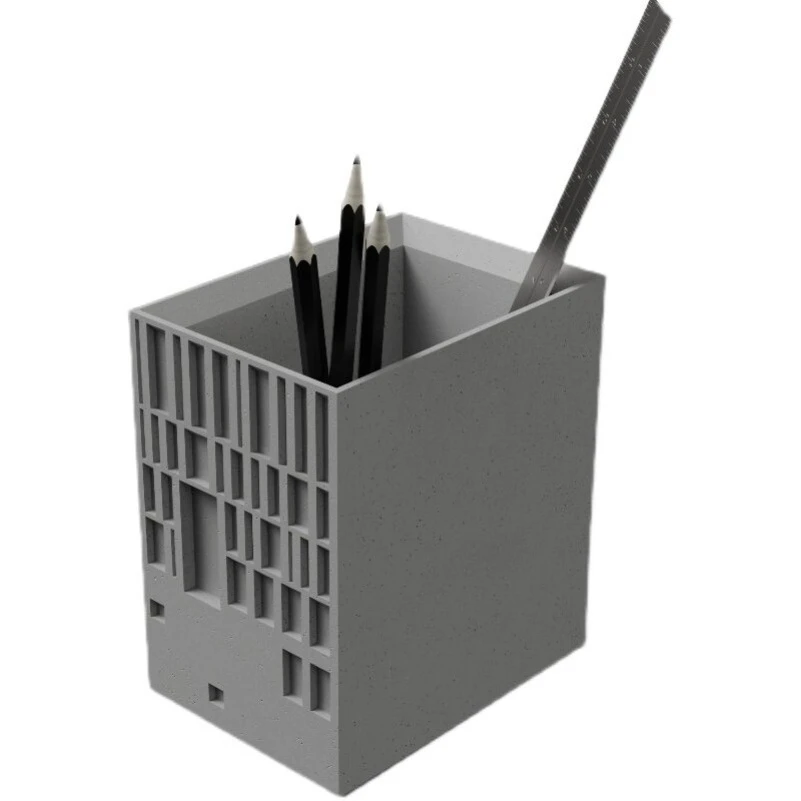 

Simple Creative Architecture Pen Holder Multi-functional Stationery Storage
