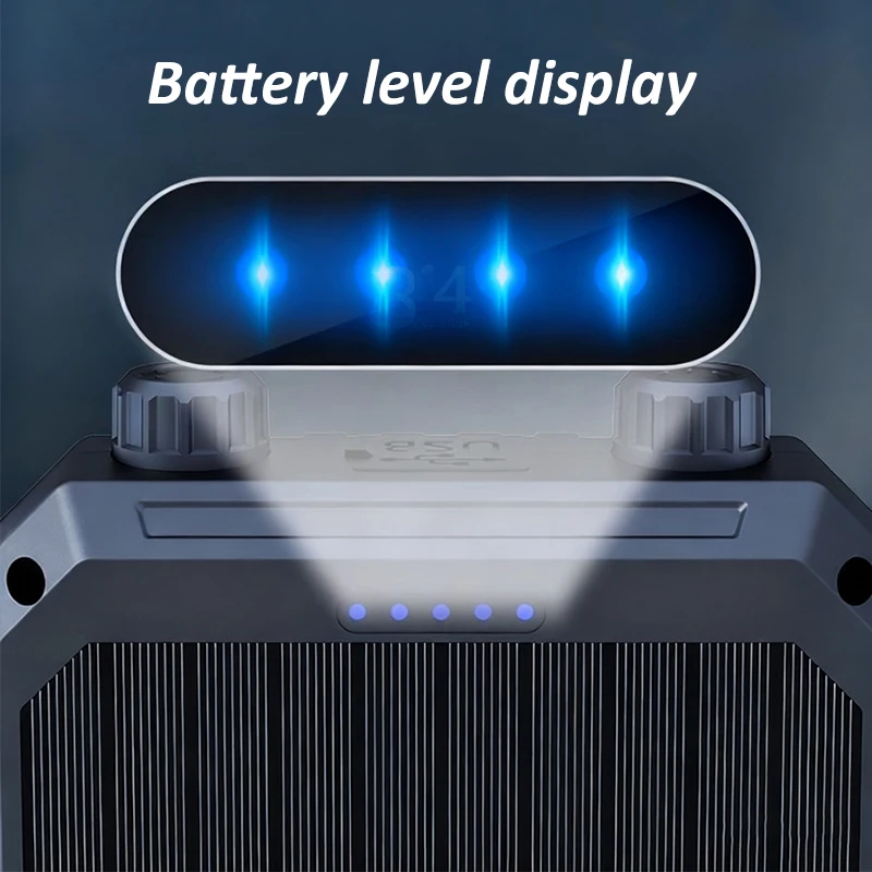 Three-source Solar Portable Lamp High Power COB LED Work Light Rechargeable Flashlight Camping Lights Emergency Torch