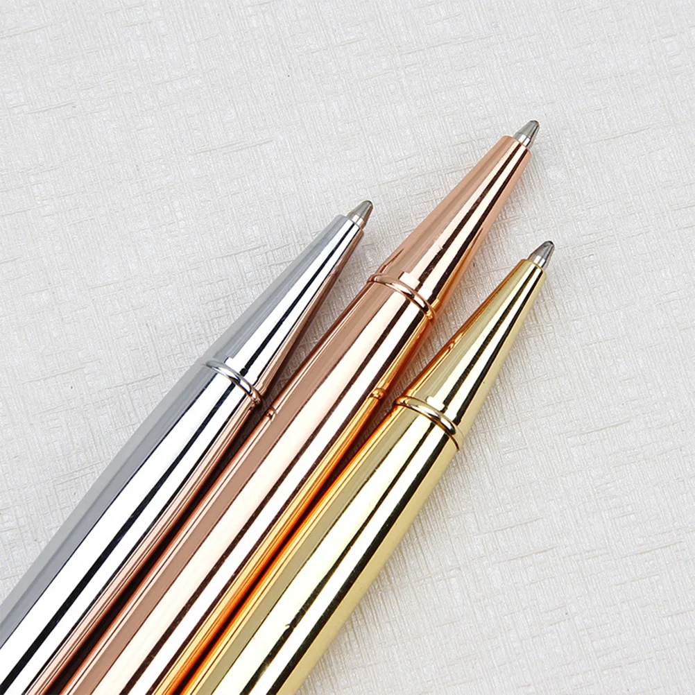 Reindeer Pattern Ballpoint Pens Metal Body Smooth Writing Wear-Resistant Fine Tip For Work Study Stationery Creative Pens