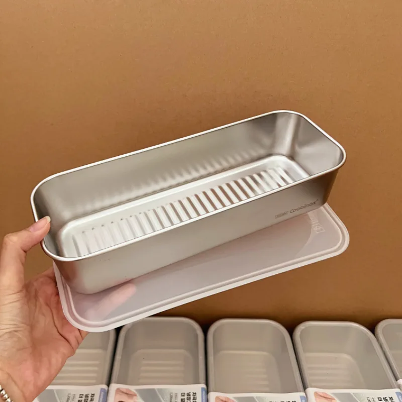 304 Stainless Steel Food Storage Container Airtight Pasta Noodle Box Grain Rice Cereal Sealed Jar Kitchen Organizer