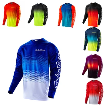 Spedizione gratuita BMX Moto Mountain Bike Equitazione MTB Camicie DH Enduro Motocross Camicie Downhill Maglie Maglie