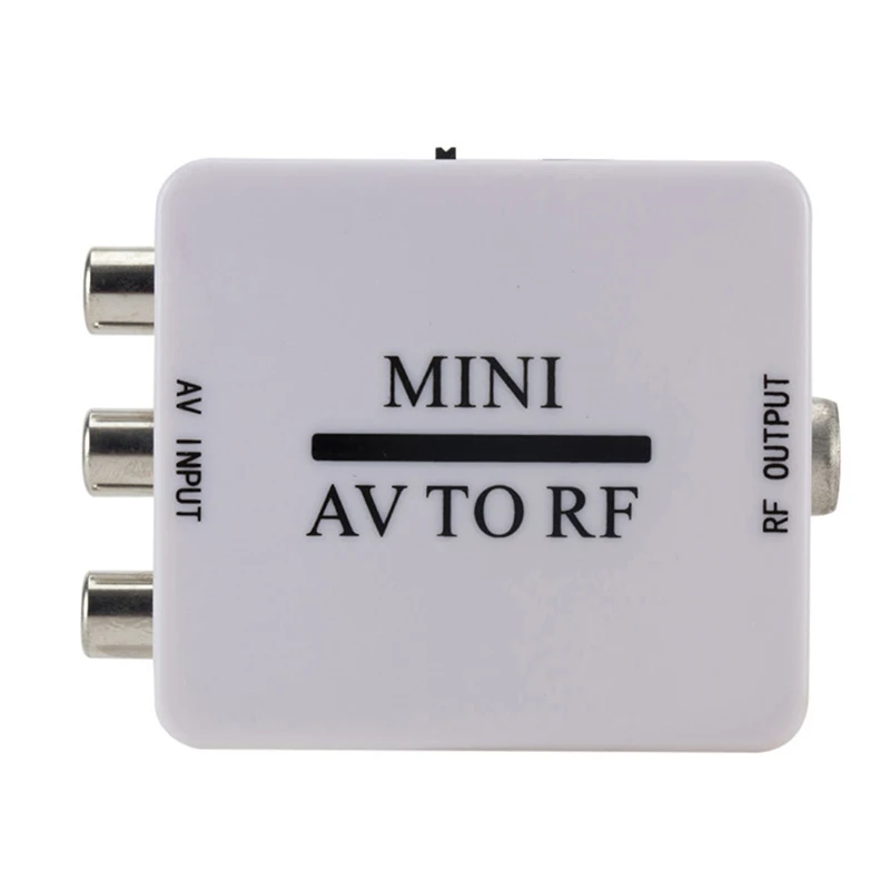 RCA/Composite A/V To RF/Coax/Coaxial Converter RF Modulator AV 2 COAX Adapter