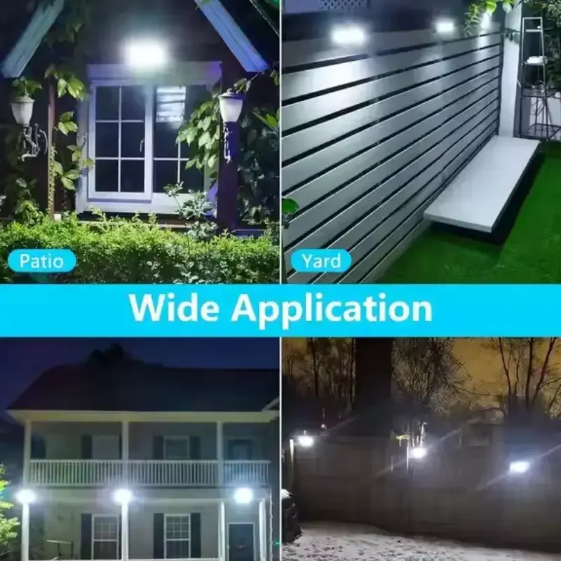 Clip on Sensor LED Solar Motion Lights Outdoor Waterproof Solar Fence Lights Outside Portable Solar Powered Security Lamps