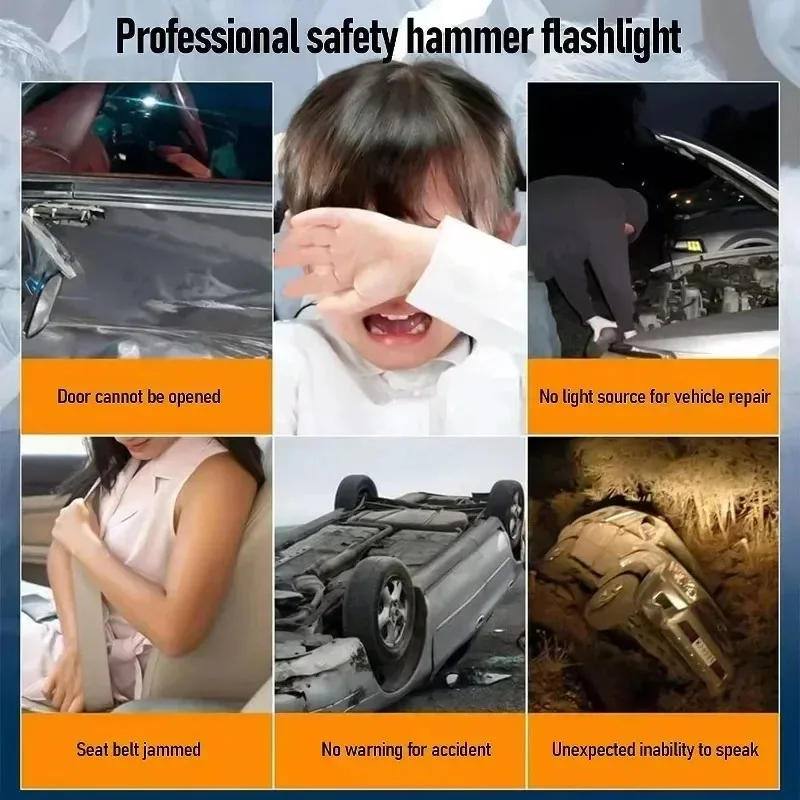 Multifunctional Flashlight Rechargeable Emergency Lamp 8 Functions Portable Camping Lantern Magnetic Work Side Light Hand Torch