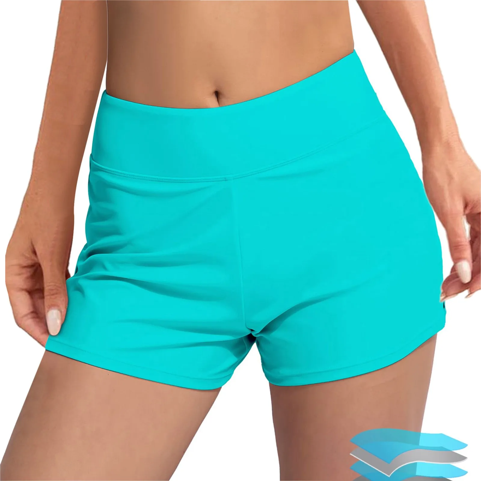 Women Swimwear Shorts Menstrual Leakproof Swim Shorts Wide Waistband Bathing Suit Bikini Bottoms For Women Pool Swimsuit Trunks