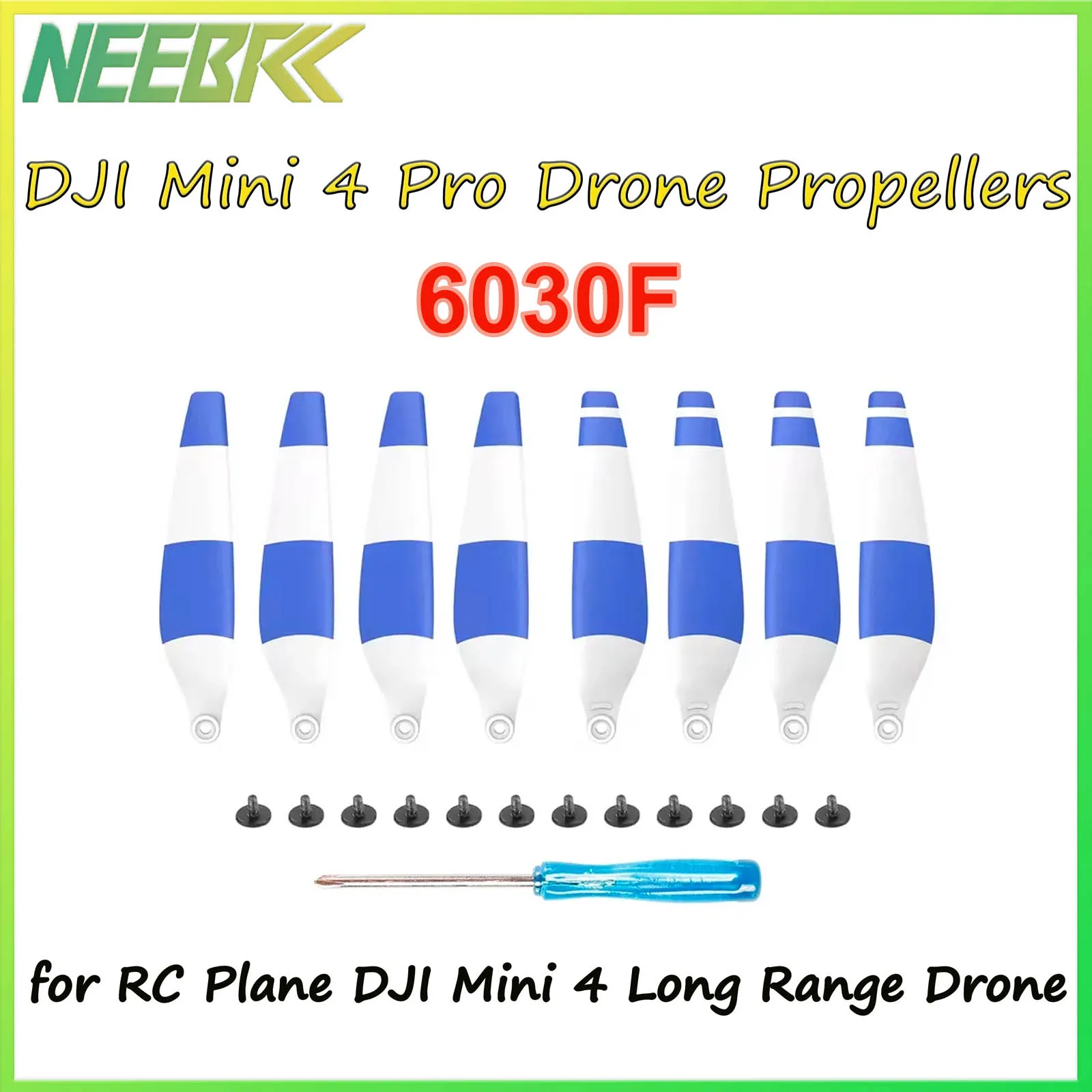 

8pcs 6030F Propeller Replacement Props Light Weight Durable for DJI MINI 4 PRO Blade Wing Fans Drone Spare Parts Accessories