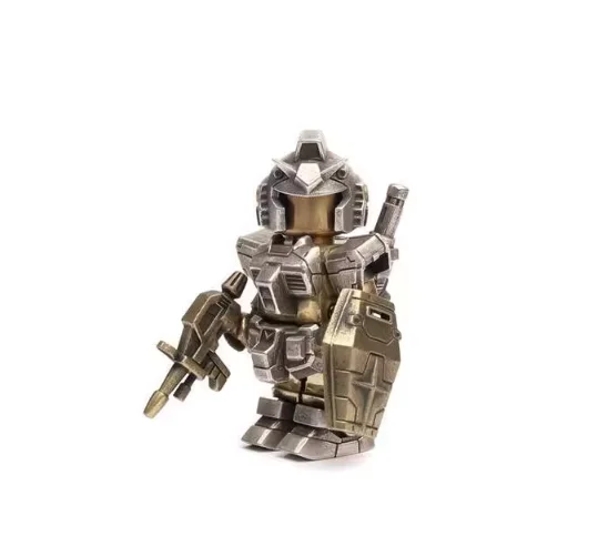 

Silver copper metal human figure model desktop ornament