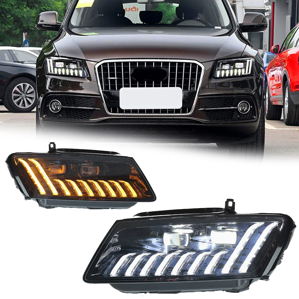 

Styling LED HeadLights For AUDI Q5 08-18 Streamer Full Led DRL Car Head Lamp Assembly Signal Accessories Modified Lamp