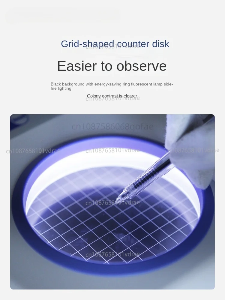 220 فولت مختبر شاشة ديجيتال المستعمرة عداد معدات اختبار البكتيريا عد الكاشف مع 3/6X المكبر