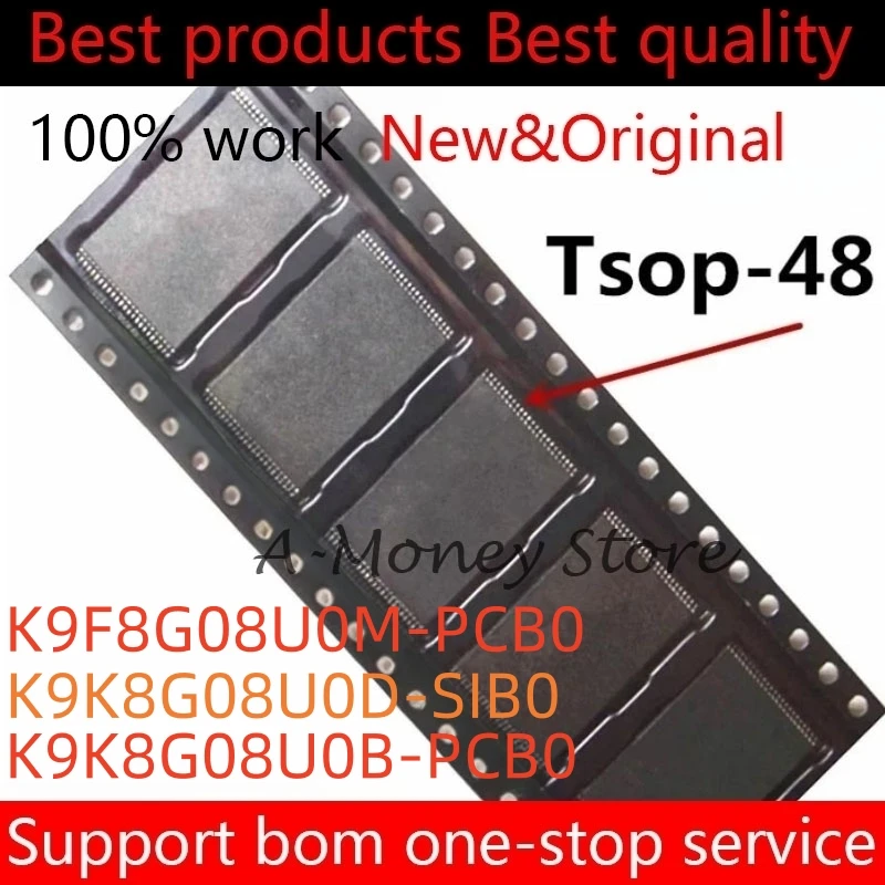 

(5-10pcs)K9K8G08U0D-SIB0 K9F8G08U0M-PCB0 K9K8G08U0B-PCB0 K9K8G08U0B K9F8G08U0M K9K8G08U0D PCB0 PCBO tsop-48