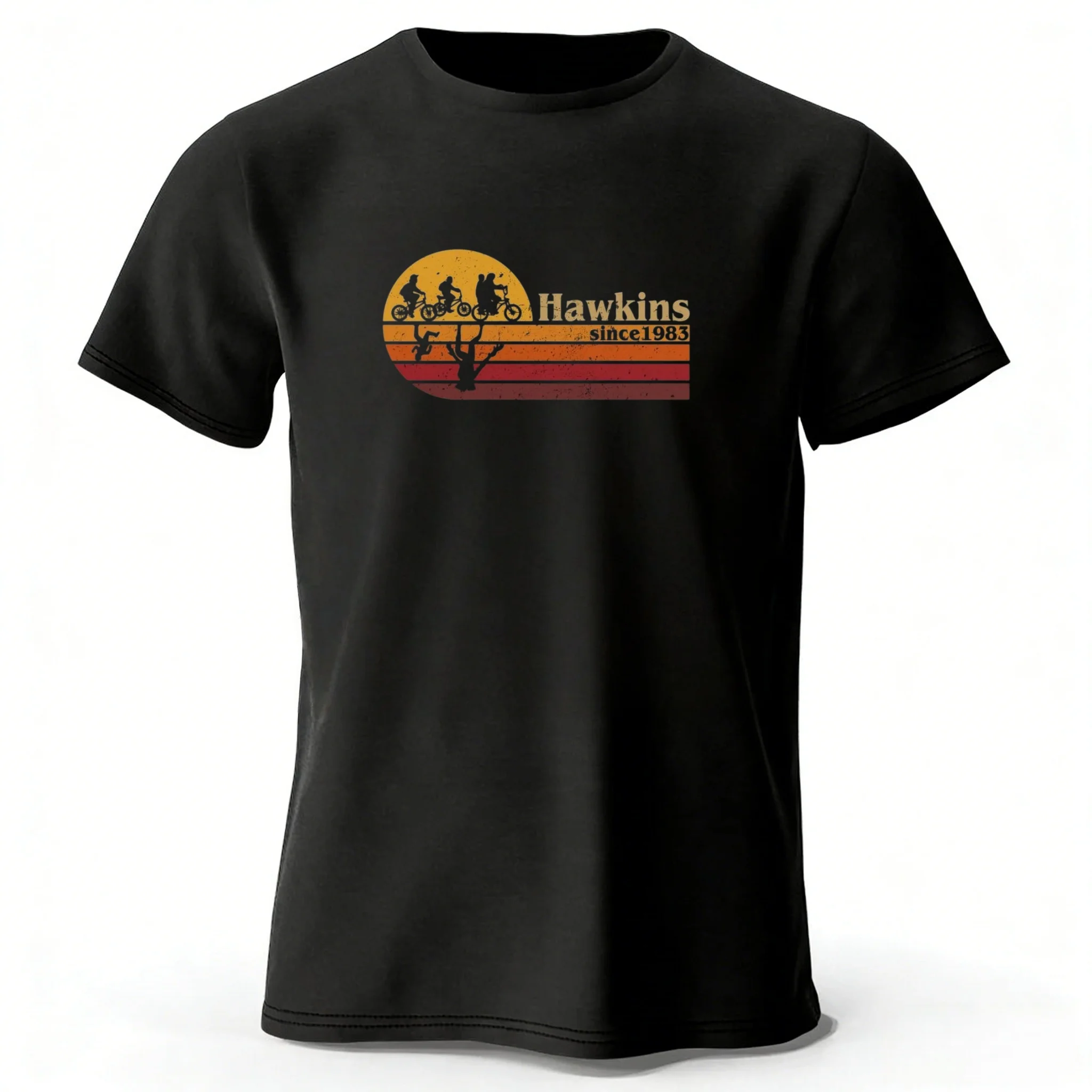 Trendiges Neues TV-Drama-Themen T-Shirt aus Reiner Baumwolle Sommer Herren Alltags-Freizeit-Shirt Weich und Hochwertig Übergröße Kurzarm-Shirt