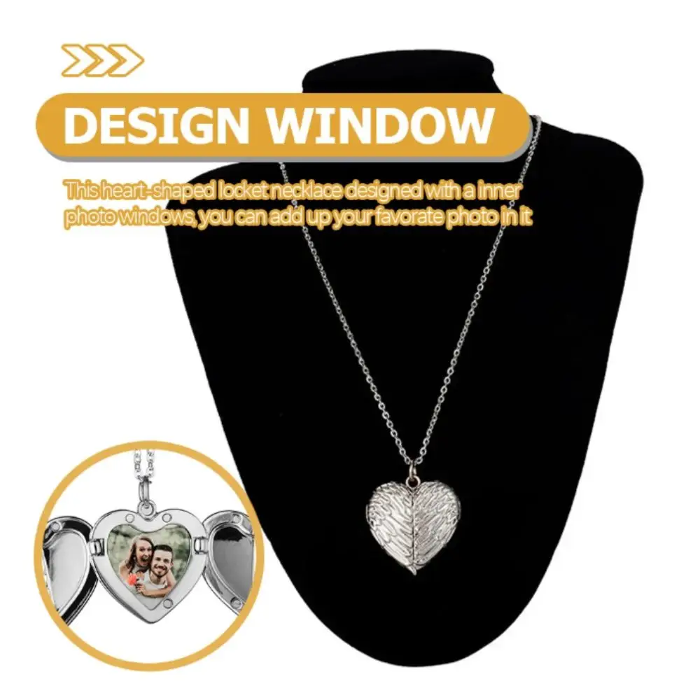 Sublimation Blank Angel Wing Pendant Timeless Elegance Gold Color Metal Necklace Metal Material Wing Engraving