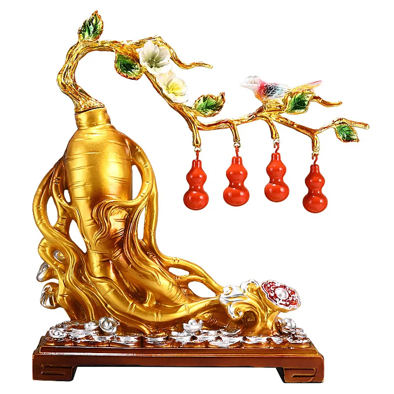 CX ginseng raw Ruyi gourd door ornament living room entrance office decoration