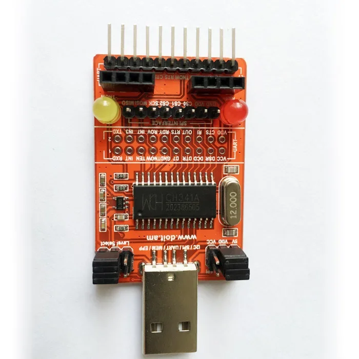 CH341A USB to I2C/IIC/SPI/UART/TTL/ISP Adapter EPP/MEM Parallel Port Converter