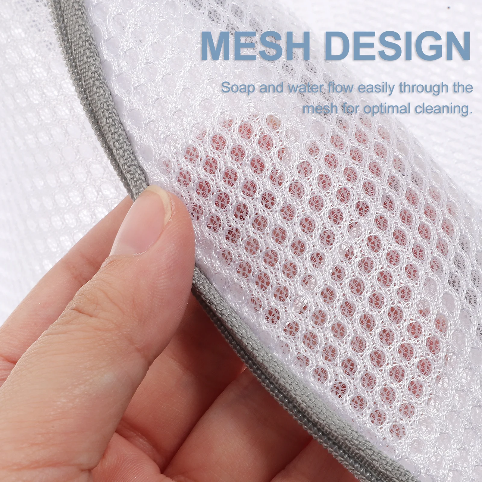 

3Pcs Bra Laundry Bag Household Mesh Protector Polyester Zip Closure Prevents Bra Damage Laundry Bag for Delicates