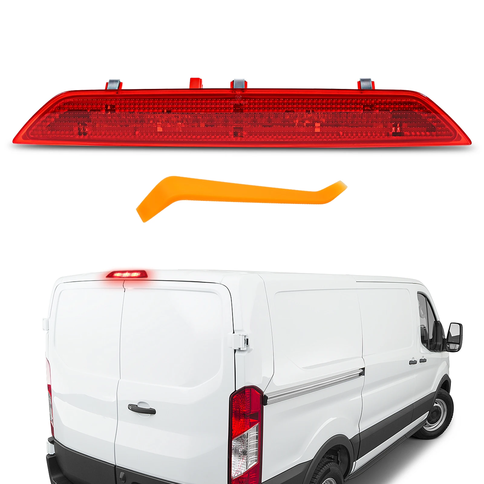 

Car Rear 3rd Brake Stop Lamp For Ford Transit 2015-2020 BK3Z13466A Center High Mounted Third Brake Light Auto Light Accessories