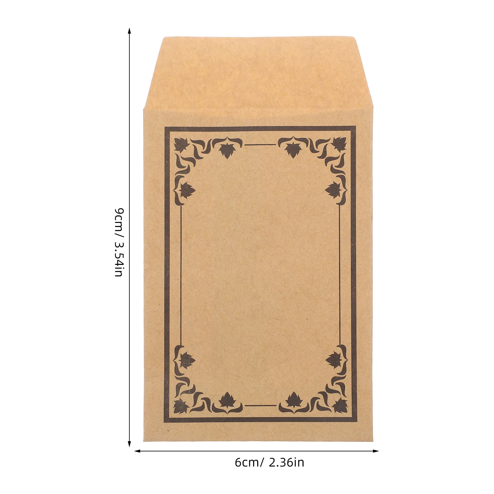 50Pcs Kraft Paper Envelopes Self Sealing Small Coin Cash Storage Budgeting Portable Reusable Moisture Activated Adhesive