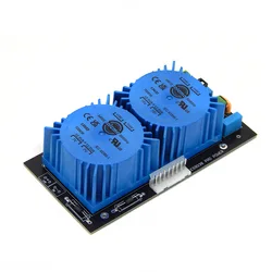 25VA Double 15V 7V Sealed Square Talema Transformer Power Supply Board Gold Plated With EMI Filtering For ES9038 ES9038PRO DAC