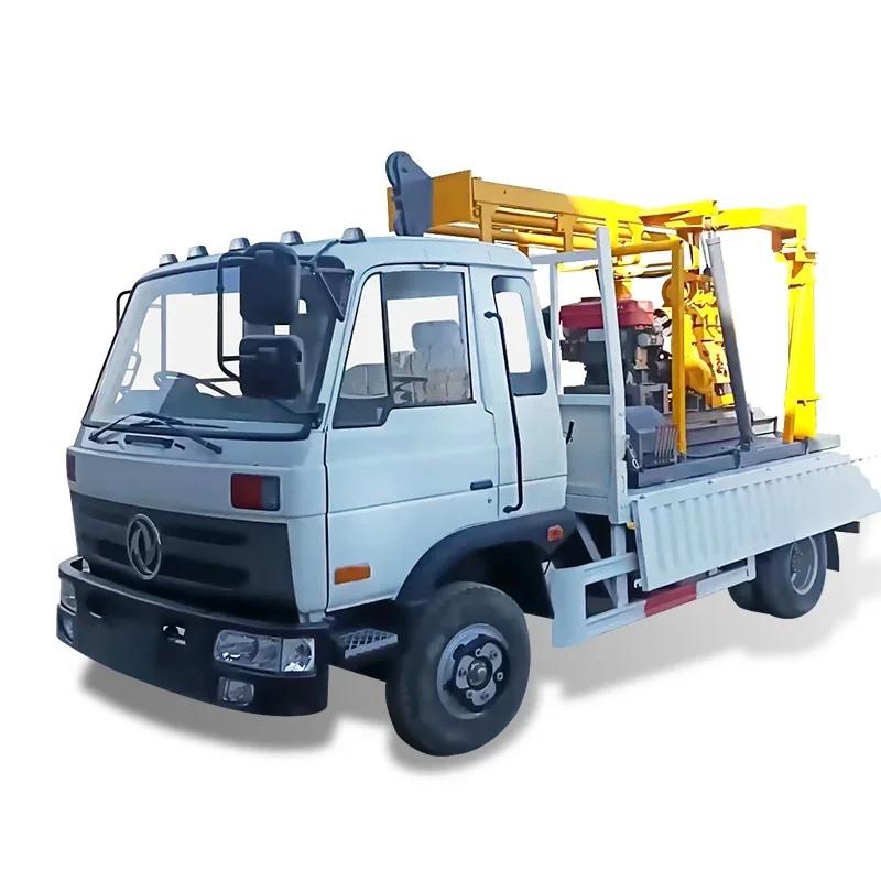 100m 200m 300m truck mounted deep borehole water well drilling rig machine for sale