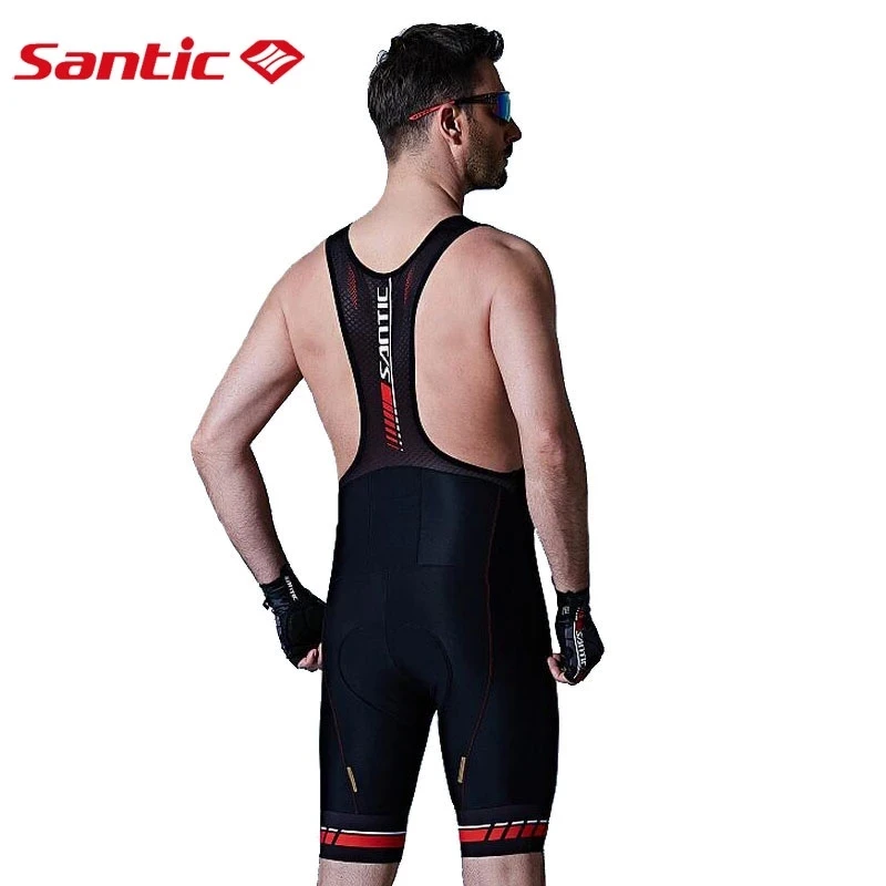 

Santic Cycling Bib Shorts Cycling Shorts Men Italian Fabric Road Bike Elastic Mesh Breathable Imported Material Cushion 6 Hours