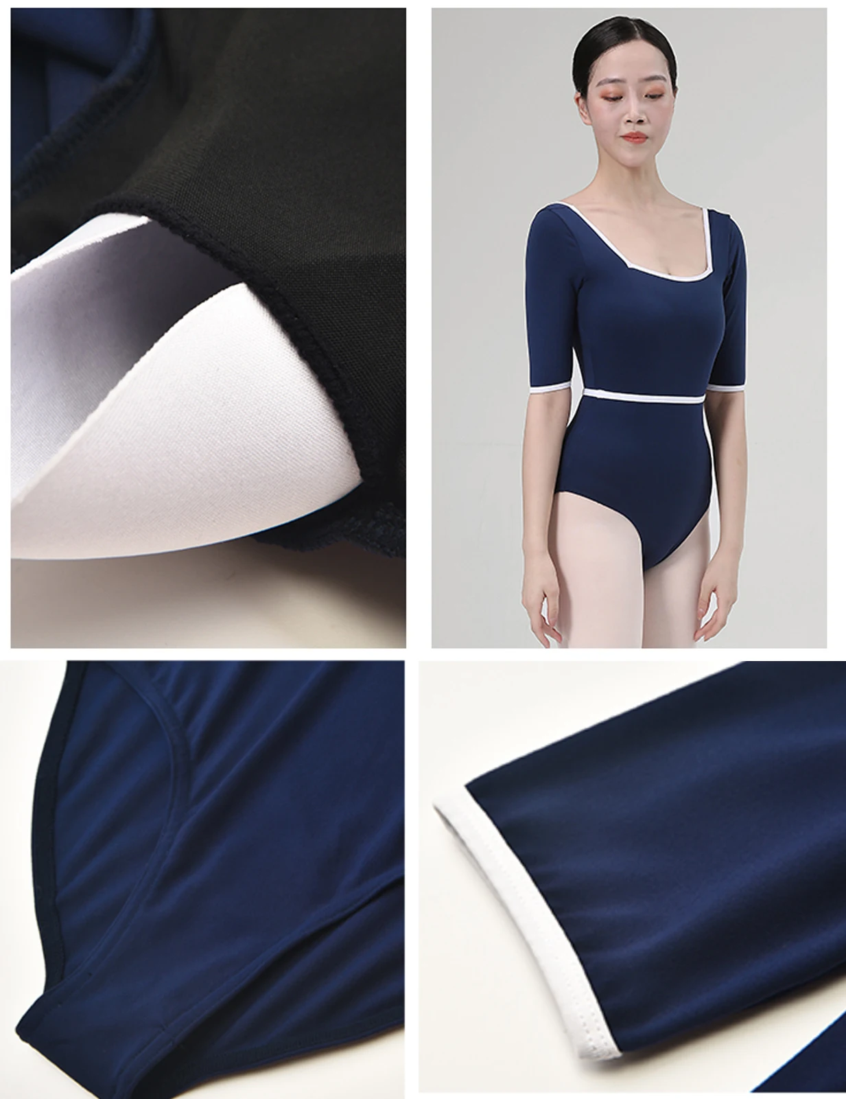 High Quality Women's Ballet Leotard with Zipper Adult Dance Jumpsuit for Daily Practice Yoga & Ballet Dance Clothes