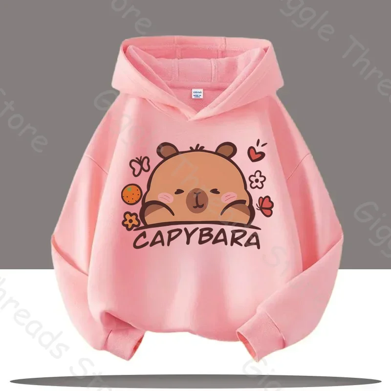 الراحة المثالية للأطفال: هوديس كابيبارا اللطيفة تقدم الابتسامات مع نسيج فائق النعومة ونمط كرتوني ممتع للجميع