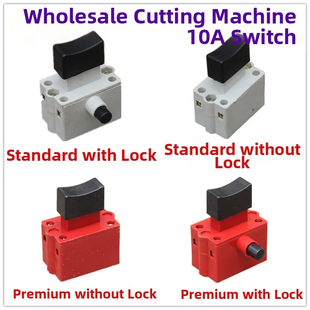 10A Power Control Switch for 355 Profile Machine and For 400 Steel Cutter Industrial Locking Feature White 36 23.5mm