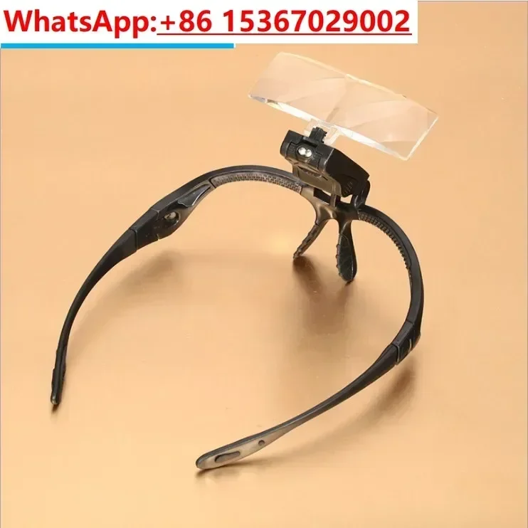5 sets of lenses with glasses on the head, illuminated magnifying glass, medical reading, newspaper reading, maintenance light