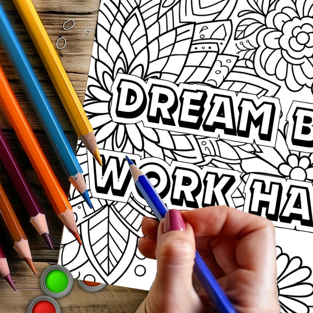 28 Pages Inspirational Coloring Book, Valentine's Day Gifting, Birthday Party Gift, Drawing Supplies, Christmas, Halloween