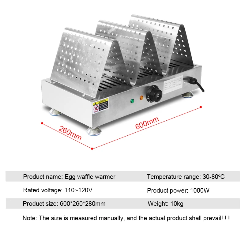 Commercial Egg Waffle Display Warmer Bubble Waffle Cake Food Warmer Electric Egg Waffle Warmer showcase images - 6