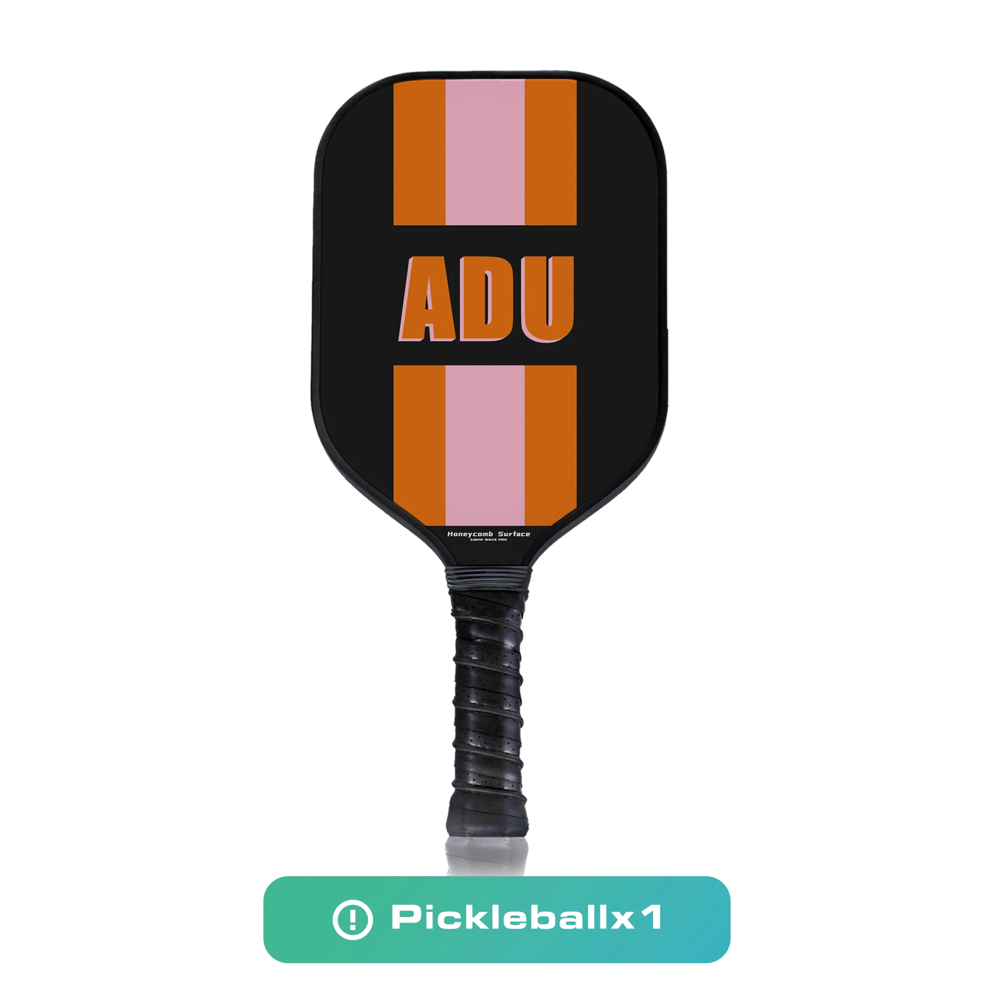 Racket Custom Name Orange Letters Broken Honeycomb Passion 16mm Kimchi Ball Paddle Fiberglass Surface Sports Racket Gift