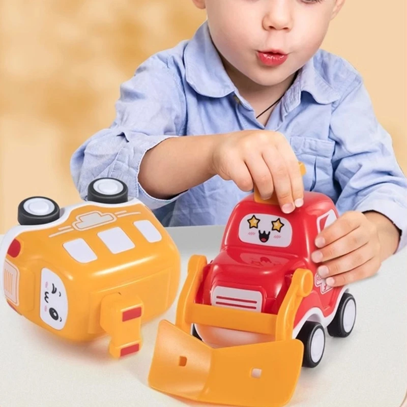 Voiture colorée alimentée par Friction, jouet à inertie pour enfants, cadeaux, petit modèle véhicule, voiture chasse