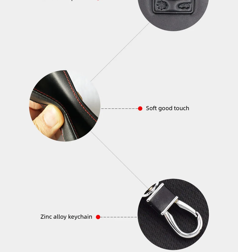 Leder Auto Schlüssel Abdeckung Tasche Für Renault Captur Koleos Kadjar Arkana Megane Clio Dacia Duster Sandero Stepway Fernbedienung Fob Shell Fall – Detail 4