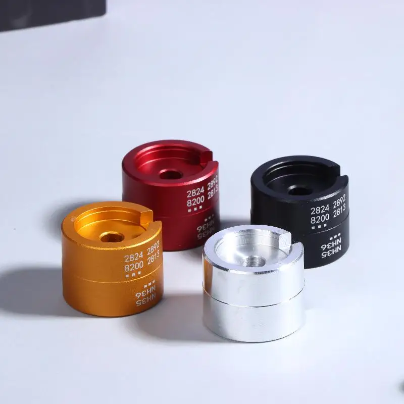 Expert Watch Repair Tool - Universal Movement Holder for NH35 NH36 2824 2892 8200; Durable Double-Sided Aluminum Base