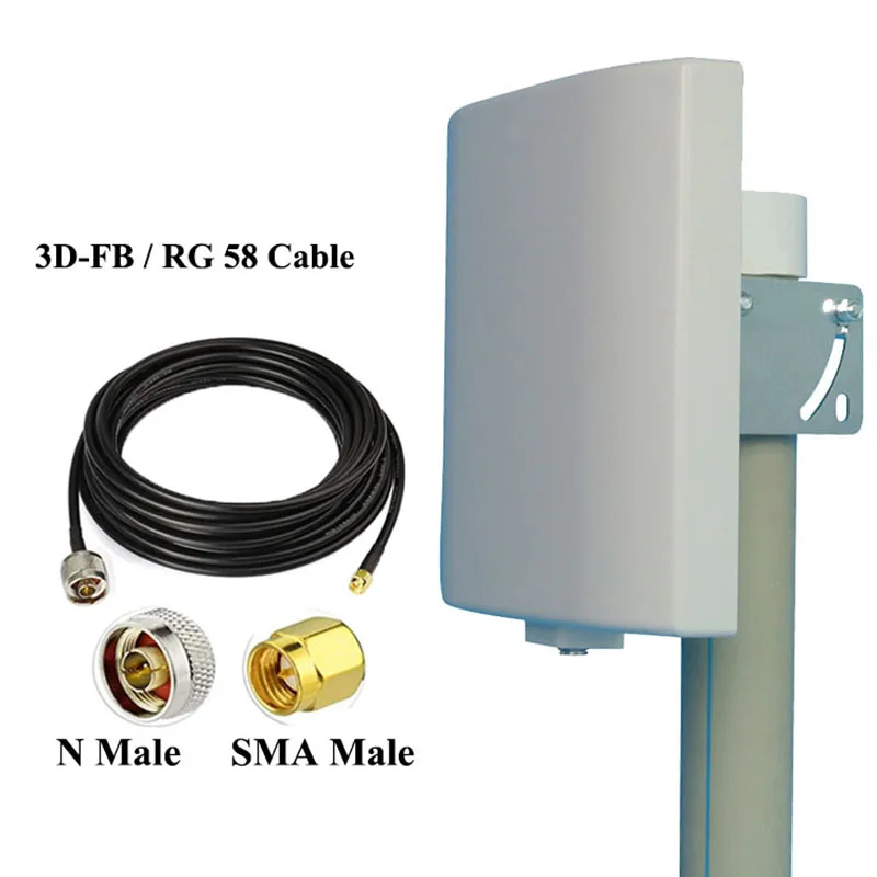 433MHz UHF Panel Antenna directional Patch Flat Lora 430MHz антенна 433 мгц waterproof outdoor Repeater System,HT,Fm Scanner