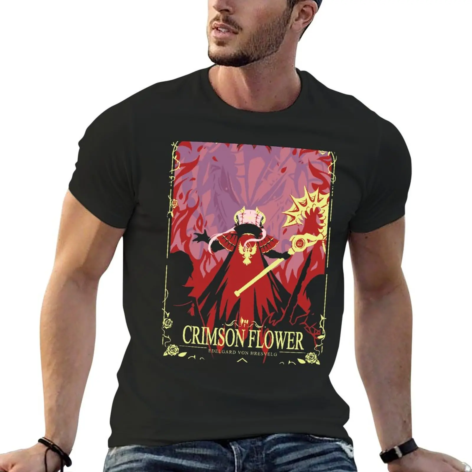 

Crimson Flower T-Shirt anime stuff rapper graphic tees graphics outfits for men