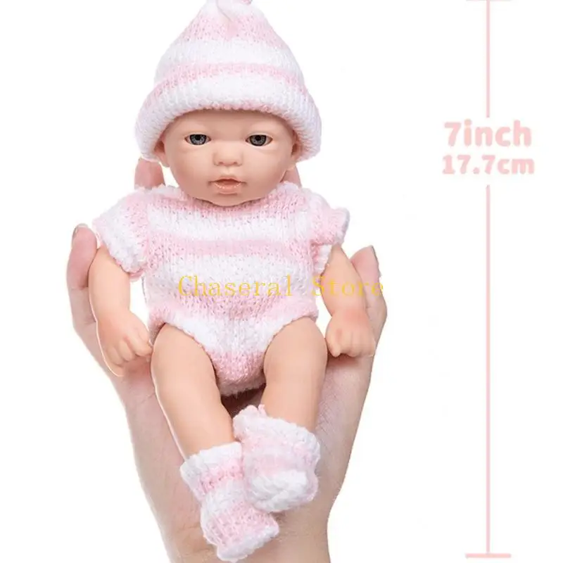 E7CE 18cm muñeca coleccionable Interactiva Reborns Juguete lavable Baby Doll NUEVO PARTIDO Regalo
