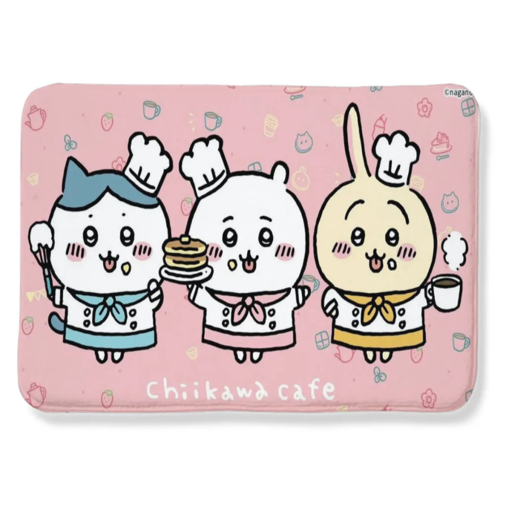 

Cartoon Kawaii Cute Chiikawa Living Room Rug Carpet Flannel Slip Mat Aesthetic Room Decoration