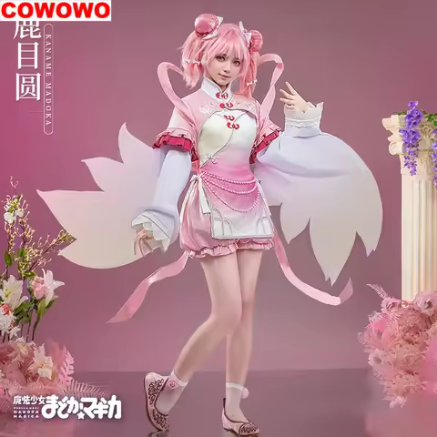 COWOWO Puella Magi Madoka Magica Kaname Madoka Dress Dress Women Cosplay Costume Cos Game Anime Party Uniform Hallowen Play