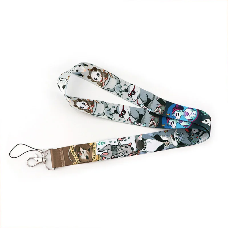 Opossum Mouse Lanyard for Keys Phone Cool Neck Strap Lanyard for Camera Whistle ID Badge Cute webbings ribbons Gifts