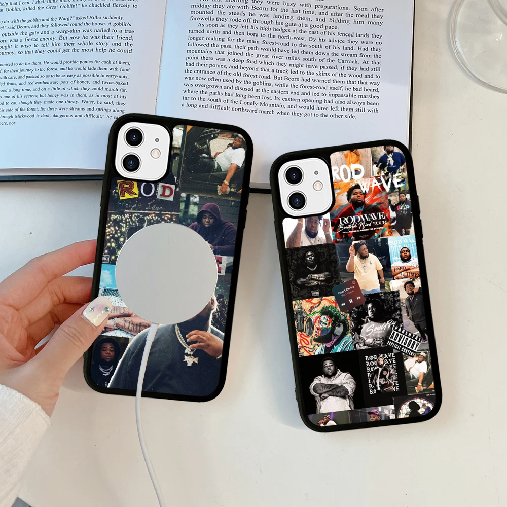 Rod Wave Rapper Cool Man Phone Case Magnetic Case For IPhone 16 14 13 12 11 15 Pro Max Plus For Magsafe Wireless Charge Cover