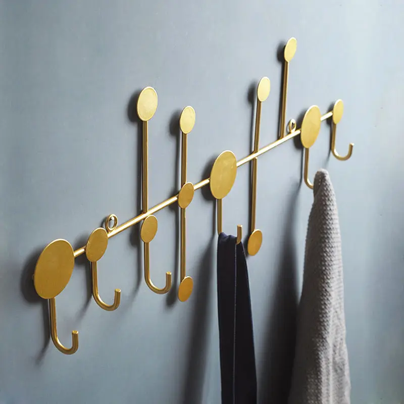 

Modern Minimalist Iron Leaf Key Hook for Entrance Clothing Store Try Room Homestay Decorative Hanging Rack Simple Creative