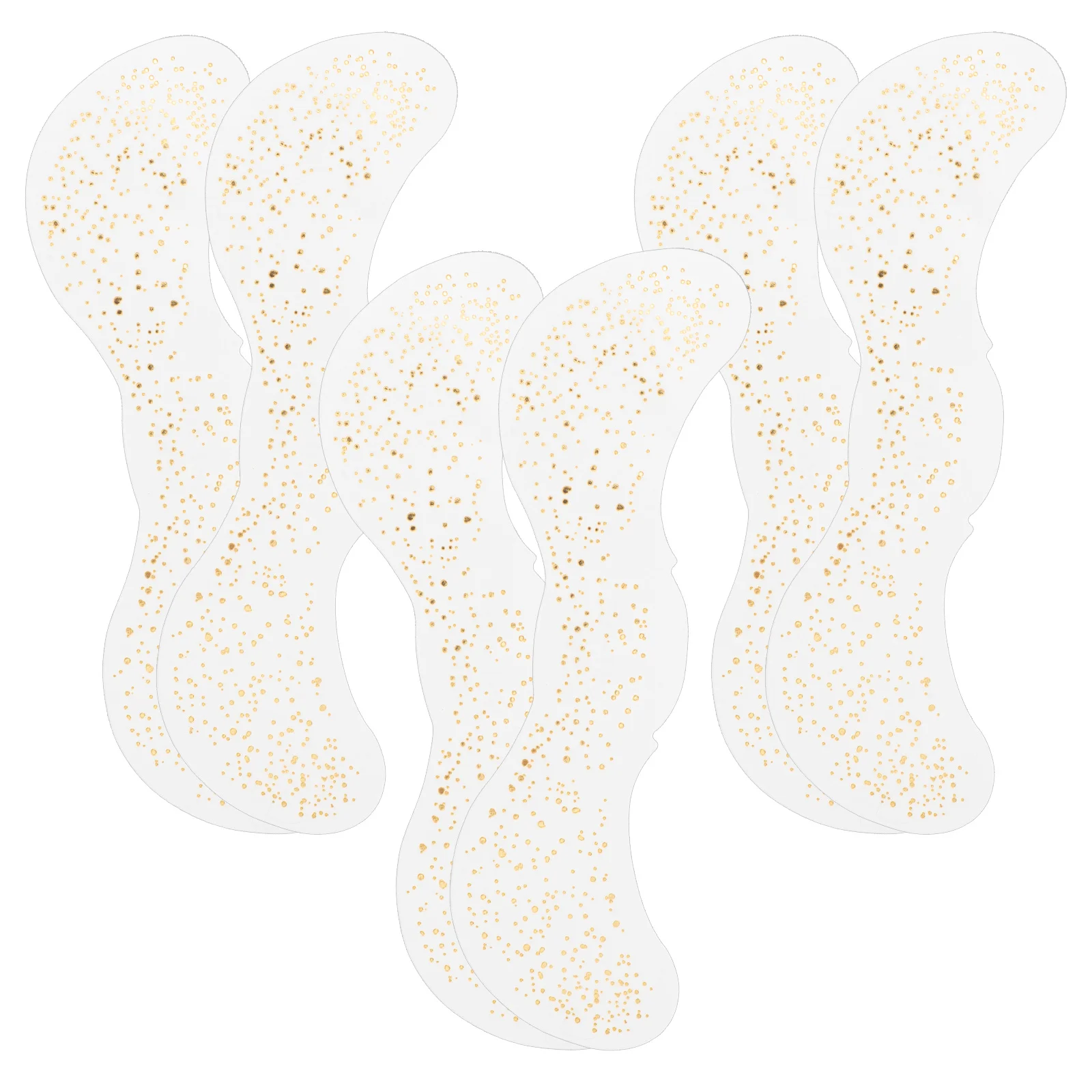 6 أوراق من النمش الوجه المؤقت ملصقات مقاومة للماء لوازم مكياج براقة متألقة رقع النمش المزيفة الصديقة للبشرة #5