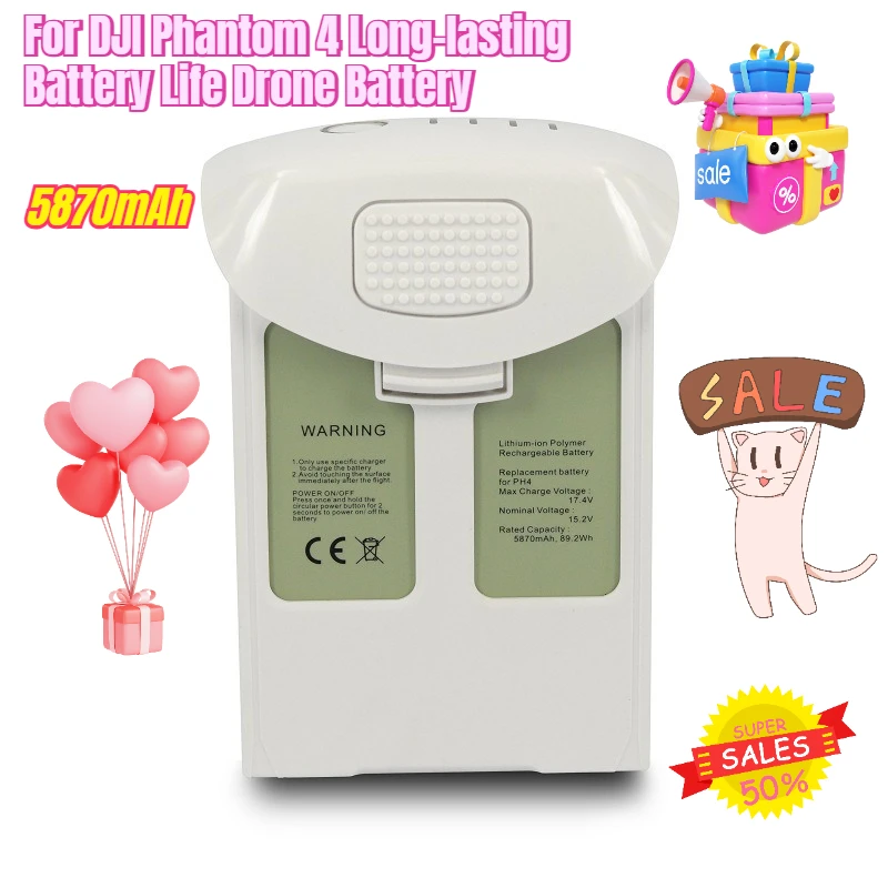 

5870mAh for DJI Phantom 4 Long-lasting Battery Life Drone Battery