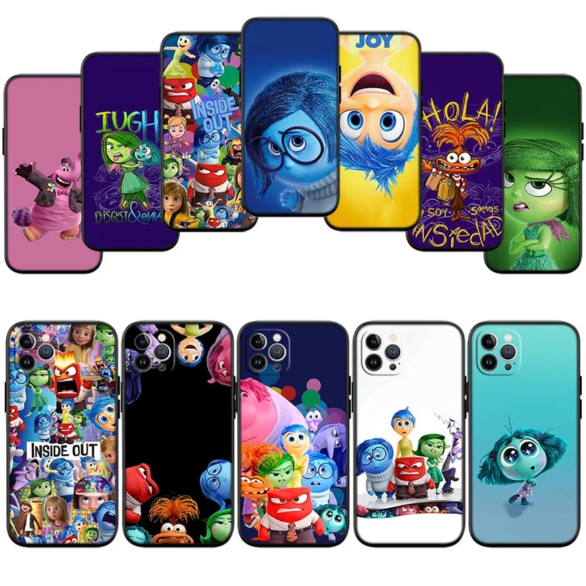 Inside Out Cartoon New High-End Phone Case for iPhone 15 14 13 12 11 Pro Max Mini Plus