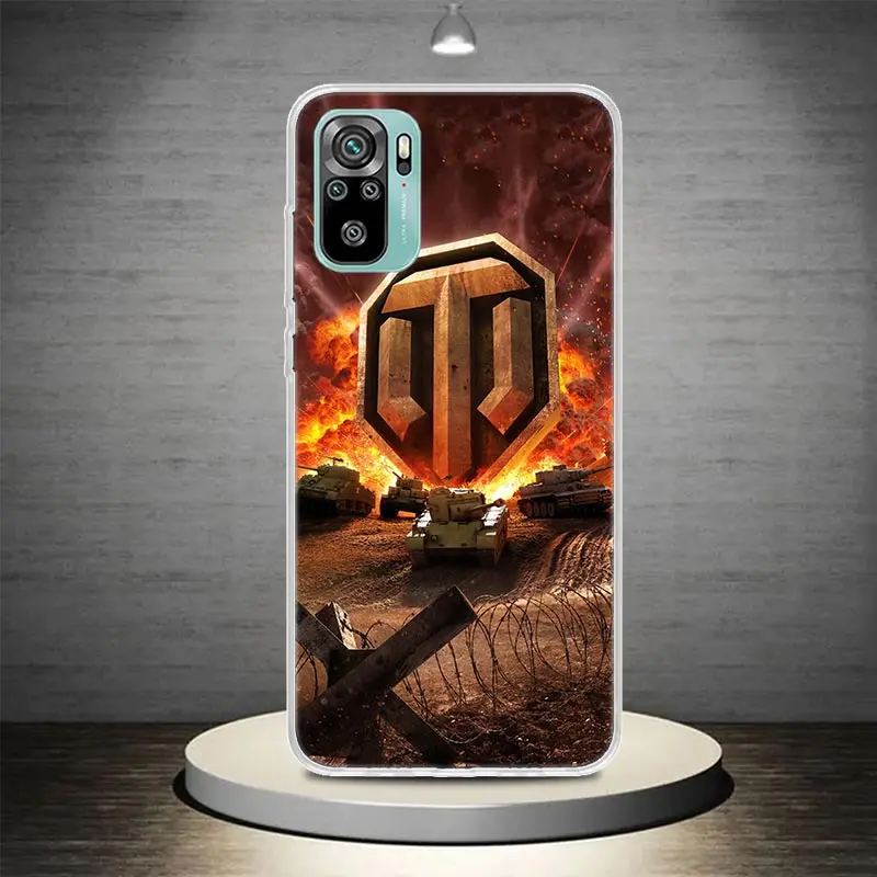 World of Tanks Phone Case Coque For Xiaomi Redmi Note 13 12S 12 11 11S 11T 11E 10 Pro Plus 10S 9 9S 9T 8 8T Global 7 Cover Case